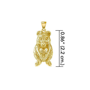 Australian Quaka Solid Gold Pendant GPD5402 - Jewelry